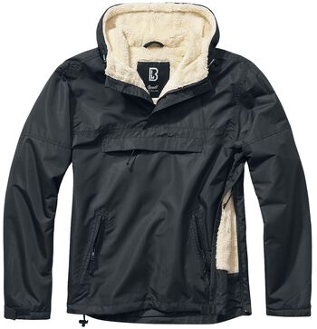 Brandit - Giacca a vento pull-over nera - 5XL Brandit - Giacca a vento pull-over nera - 5XL