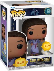 Asha with Star vinyl figurine no. 1390, Wish, Funko Pop!