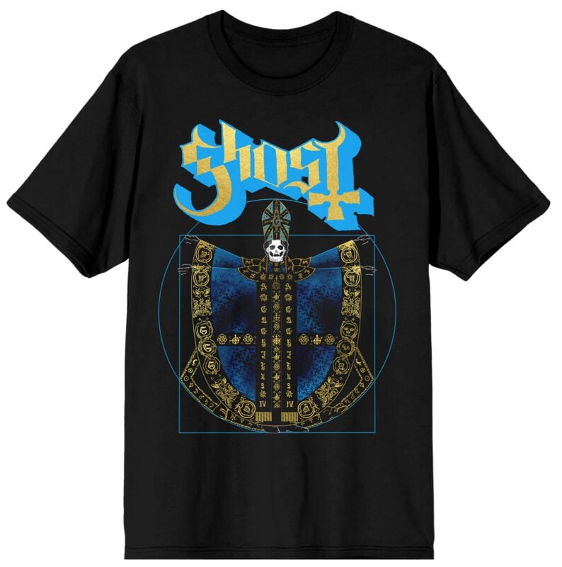 Ghost Papa Wrath Donna T-Shirt Nero M 100% Cotone Largo