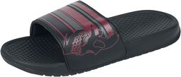 EMP sandals with skull print, RED by EMP, Infradito