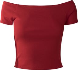 Ladies Off Shoulder Rib Tee, Urban Classics, T-Shirt