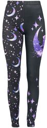 Leggings with Cats and Galaxy Motif, Full Volume by EMP, Leggings