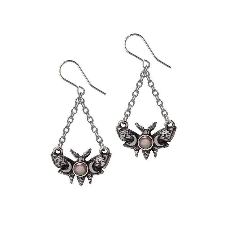 Set Orecchini Alchemy Gothic BlackSoul Per Donna - Colore Argento, Stile Rock E Gotico