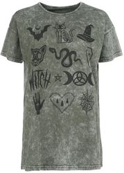 T-shirt with front print, Gothicana by EMP, T-Shirt