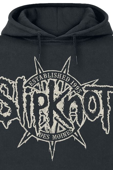 Slipknot Uomo Felpa Con Cappuccio Nera – Merch Ufficiale, 80% Cotone, Regular, Taglie S-XXL