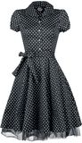 Black White Small Dot Long Dress, H&R London, Abito media lunghezza