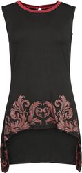 Top with ornaments print, Black Premium by EMP, Top