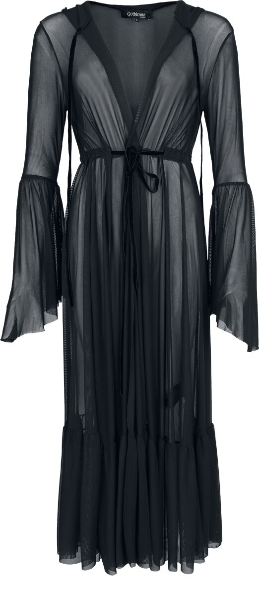 Gothicana By EMP Donna Top Nero Con Allacciatura E Spalline Sottili L 120698217