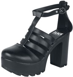 Plateau High Heels, Black Premium by EMP, Tacco alto