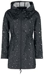 Windbreaker with Galaxy Pattern, RED by EMP, Giacca a vento