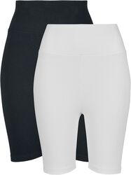 Ladies Hight Waist Cycle Shorts Double Pack