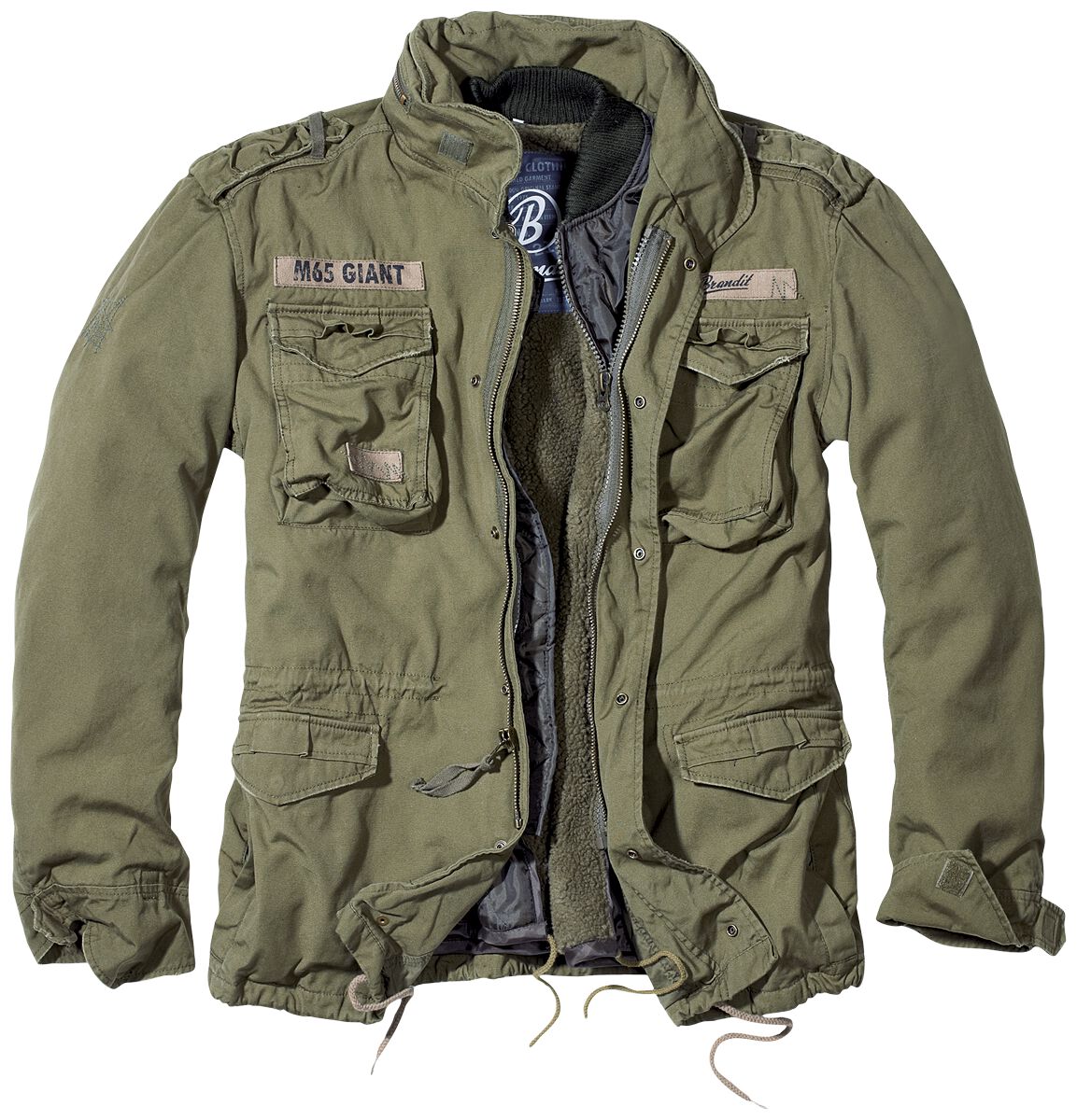 M 65 Giacca Modello Militare Giacca Militare Foderata In Borg