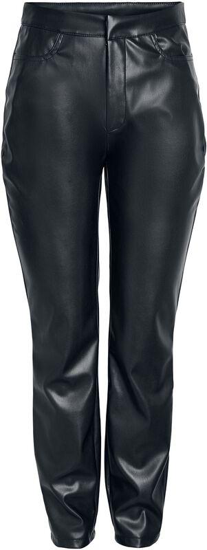 Andy Moni PU high-waisted ankle trousers