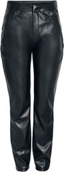 Andy Moni PU high-waisted ankle trousers, Noisy May, Pantaloni in similpelle
