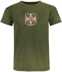 WCC Motorcycle Co. - Vintage Green Wash, West Coast Choppers, T-Shirt
