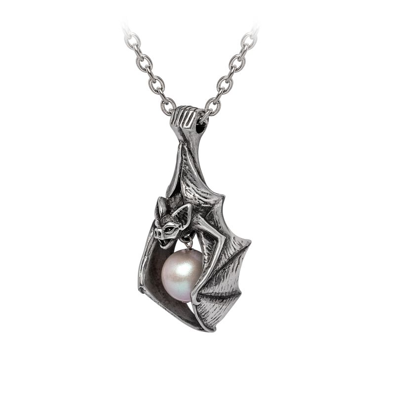 Alchemy Gothic Collana Feline Felicity – Ciondolo In Peltro Color Argento – Gioiello Stile Gotico Per Donna