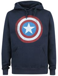 Shield Logo, Captain America, Felpa con cappuccio