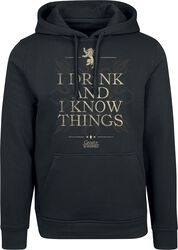 I Drink And I Know Things, Game Of Thrones, Felpa con cappuccio