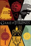 Sigils, Game Of Thrones, Poster