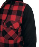 Hooded Checked Flannel, Urban Classics, Camicia in flanella