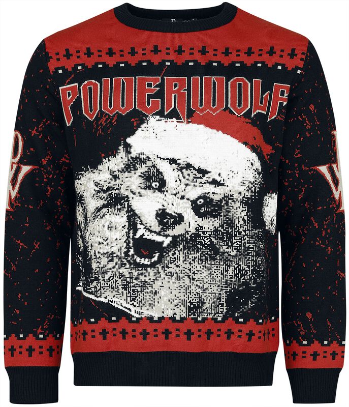 Holiday Sweater Powerwolf Christmas jumper EMP