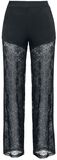 Fabric Trousers with Transparent Legs, Gothicana by EMP, Pantaloni