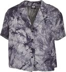 Ladies Viscose Tie Dye Resort Shirt, Urban Classics, Camicia Maniche Corte