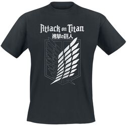 Outlined Scout Crest, Attack On Titan, T-Shirt