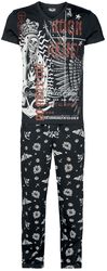 Pyjamas with Rock Rebel front print, Rock Rebel by EMP, Pigiama