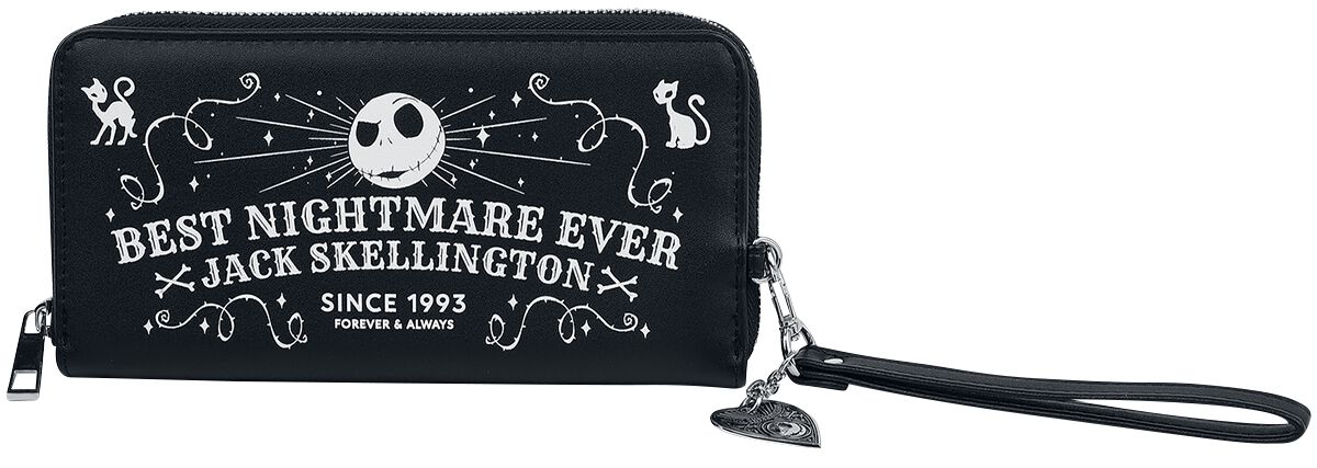 The Nightmare Before Christmas Jack and Sally We're Simply Meant to Be Portafoglio/Portamonete Pochette Tasca per Monete & Porta Carte, Nero