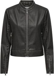 Onlmindy Faux Leather Washed Jacket, Only, Giacca in similpelle