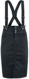 High Waist Strap Skirt, Gothicana by EMP, Minigonna