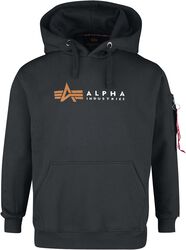 Alpha label hoodie, Alpha Industries, Felpa con cappuccio