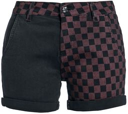 Shorts with chequered print