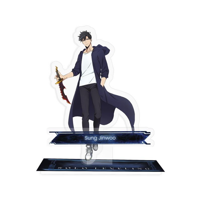 Sung Jin Woo Action Figure con Coltello Accessori Anime Sung Jin Woo Action Figure con Coltello Accessori Anime