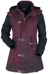 Winter jacket with Rock Rebel prints, Rock Rebel by EMP, Giacca invernale