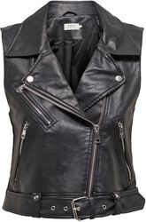 Onlvera Faux Leather Waistcoat, Only, Gilet
