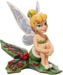 Tinkerbell sitting on a sprig of holly, Tinkerbell, Statuetta