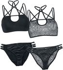 Pentagram Doublepack Mix And Match Underwear Set, Black Premium by EMP, Abbigliamento intimo