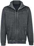Burnout Sweatjacket, Black Premium by EMP, Felpa con cappuccio