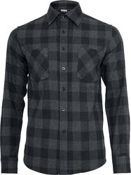 Checked Flannel Shirt, Urban Classics, Camicia Maniche Lunghe