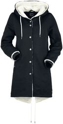 Casual coat with fleecy lining