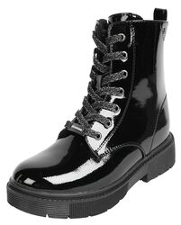 Black Patent PU Boots, Dockers by Gerli, Stivali ragazzi