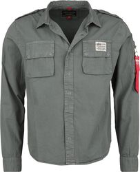 Urban military shirt, Alpha Industries, Camicia Maniche Lunghe