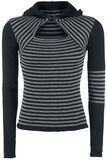 Knit Stripes Hoodie, Pussy Deluxe, Maglione