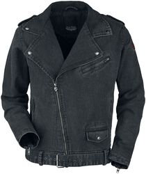 Biker style denim jacket, Rock Rebel by EMP, Giubbetto di jeans
