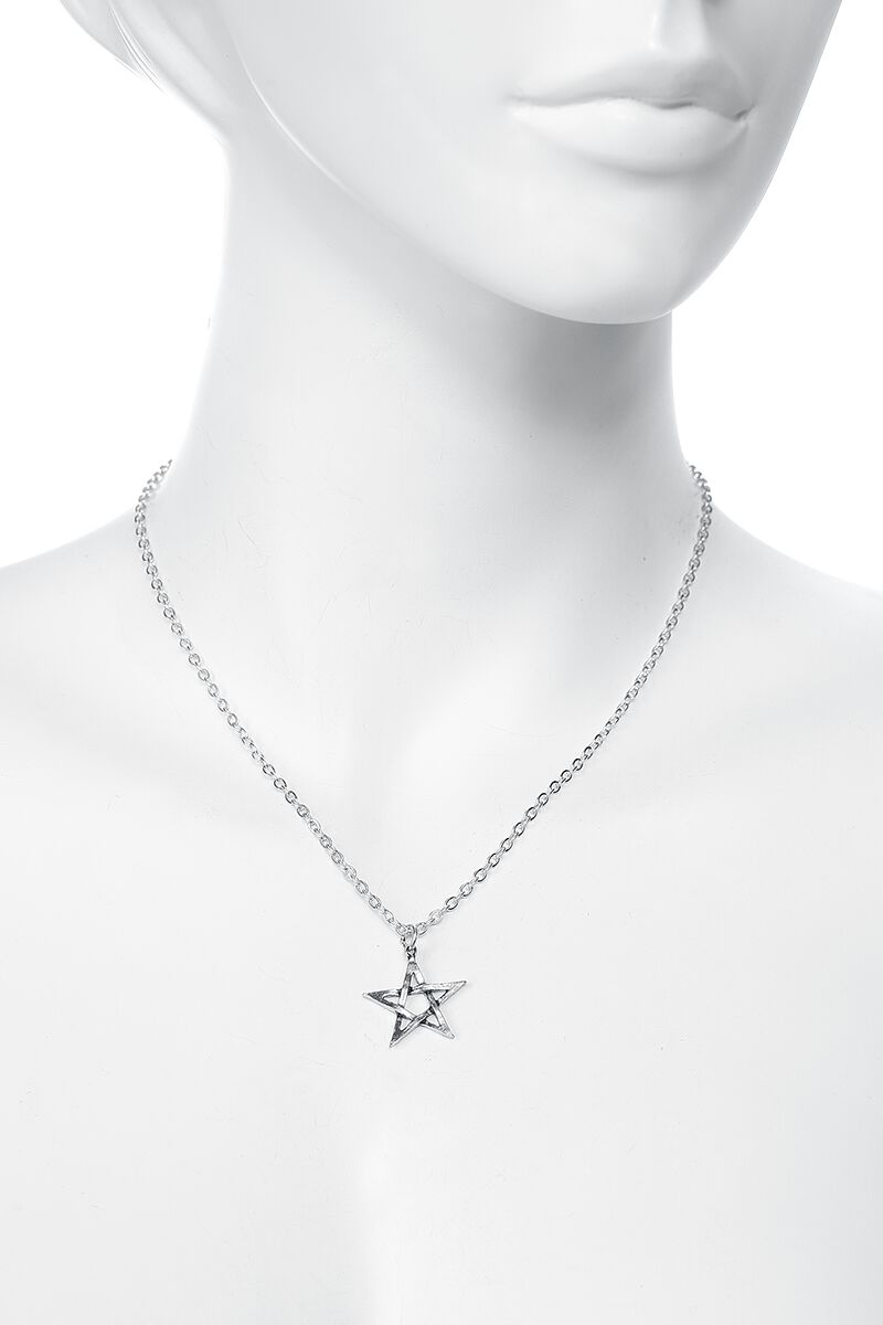 HIJONES Collana Uomo Con Ciondolo Pentacolo Celtico - Acciaio Inossidabile Con Catena Regolabile (45-90cm)