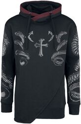 Snake print hoodie, Black Premium by EMP, Felpa con cappuccio