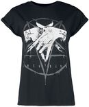 T-shirt with pentagram print, Gothicana by EMP, T-Shirt