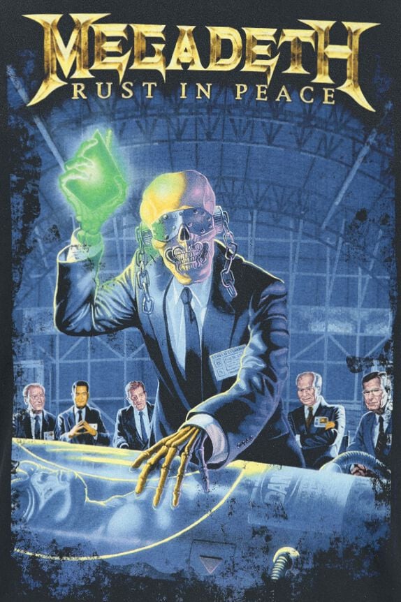 Maglietta Ufficiale Megadeth Rust In Peace 30th Anniversary - Taglia L - 2